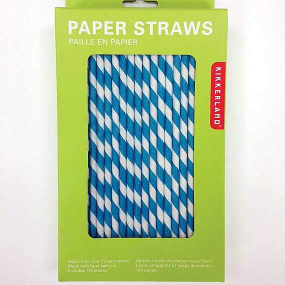 Piece of paper straw