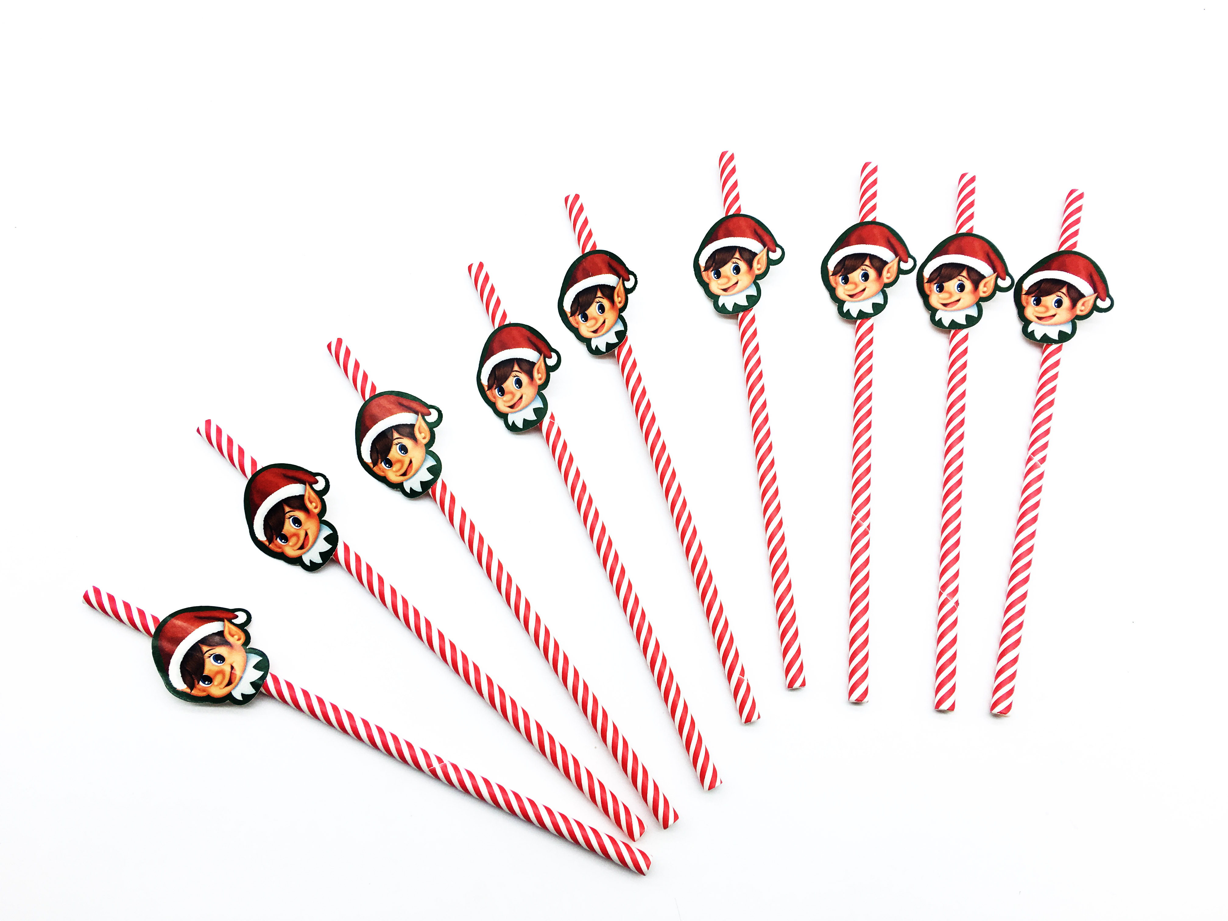 Paper grass with colored patter